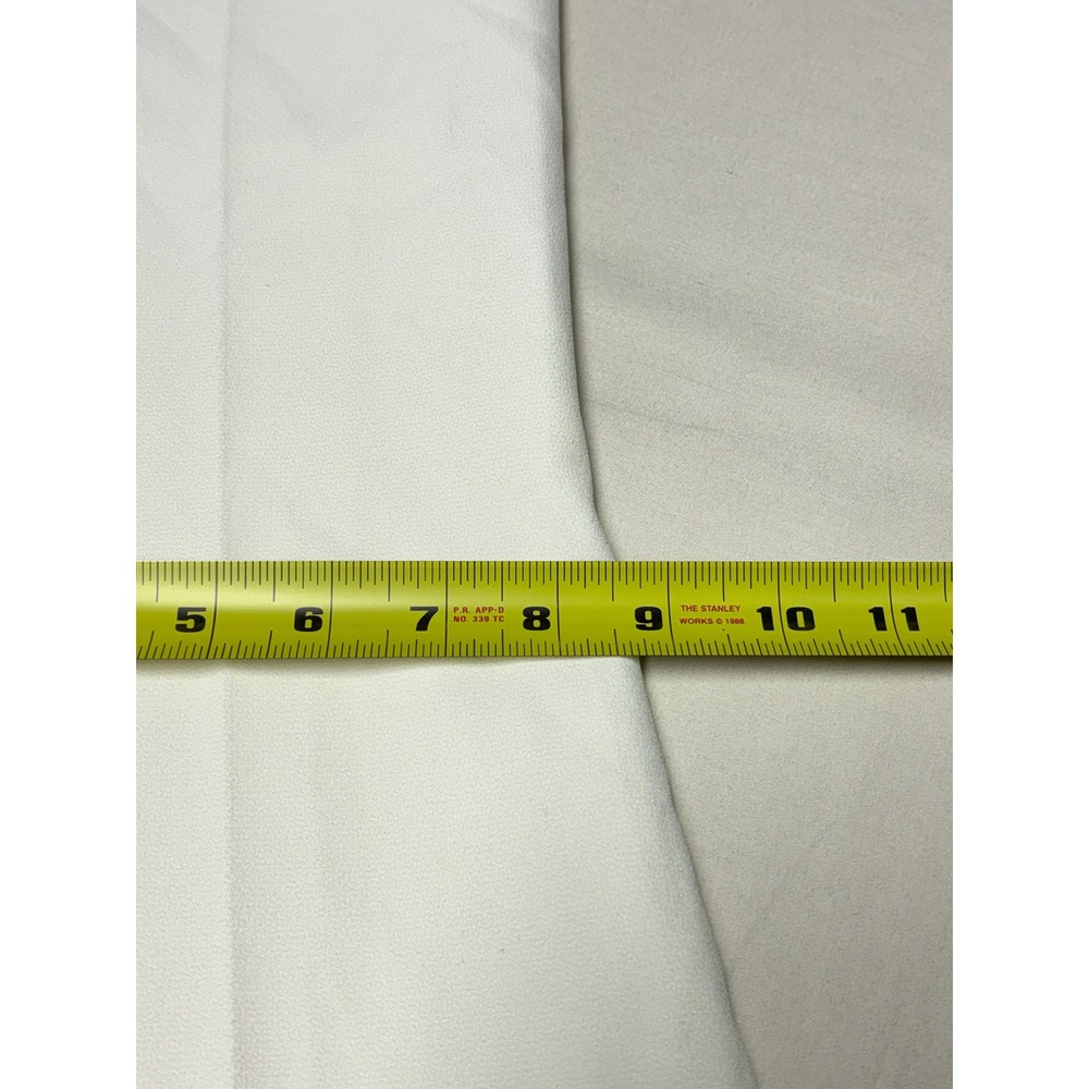 Safiyaa Ivory High Rise Flare Crepe Trousers Pants White‎ US 8 UK 12 FR 40 - Picture 9 of 10